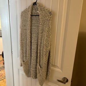 BP Textured Knit Cardigan - Gray